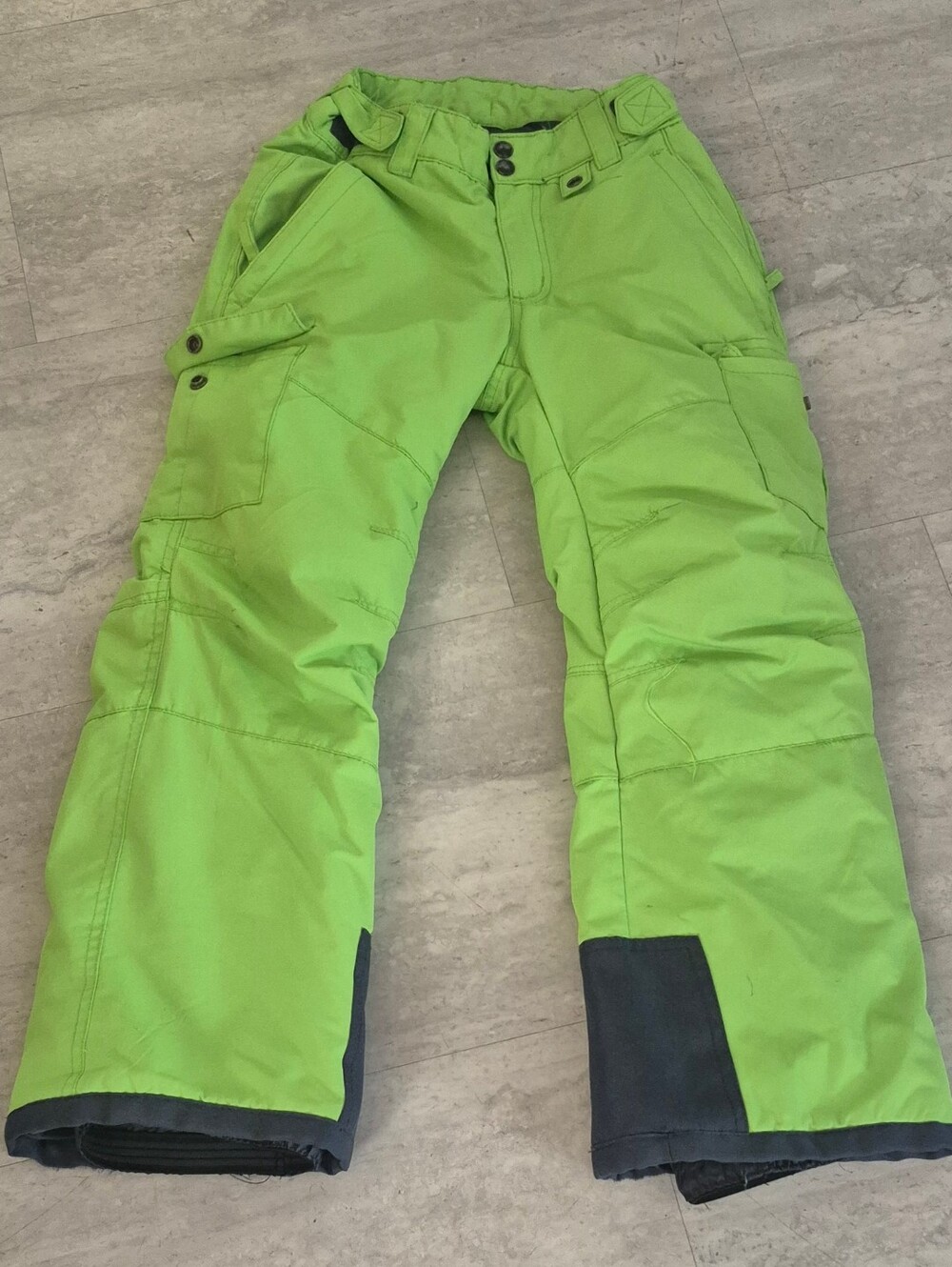 Arctix Kids Snow Ski Pants Size 5K XS Lime Green Insulated Adjustable Waist